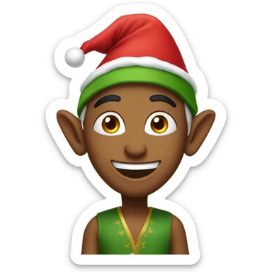 Sri Lankan Christmas elf  sticker