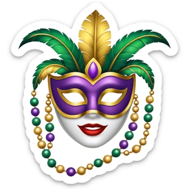mardi gras sticker