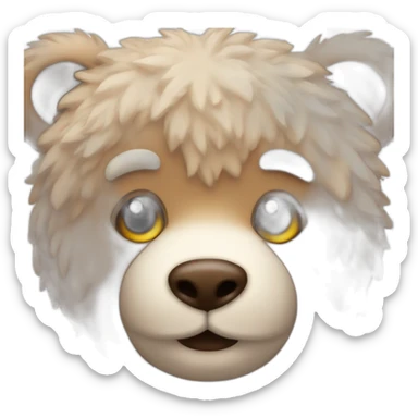 warm and fuzzy bear emoji sticker