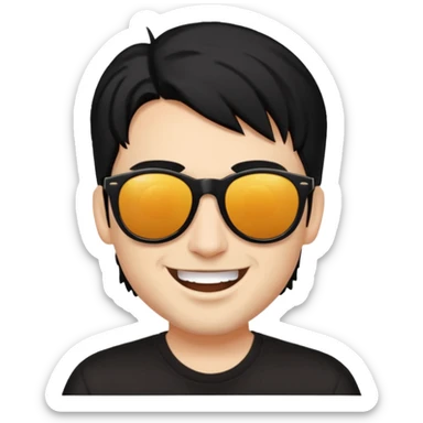 Bret Epic Mazur from Crazy Town with black hair sticker