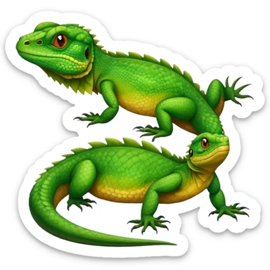 Very ugly lizard sticker