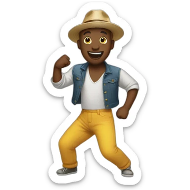 Dancing freedy sticker