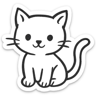 kitten sticker
