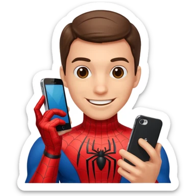 Spider-Man taking a selfie  sticker