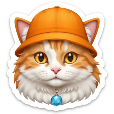 A cat ave hat sticker