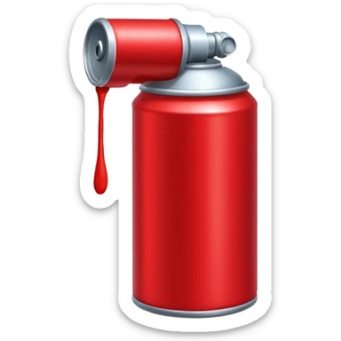 red Spray Paint Can sticker