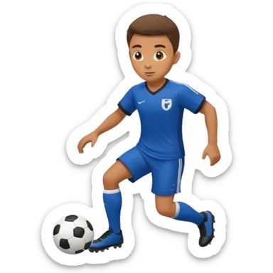 soccer player doing ball tricks sticker