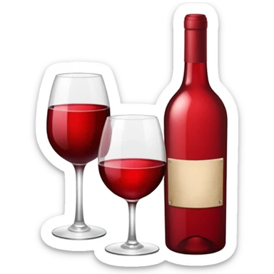 HAZ UNA lista de objetivos en color vino/rojo carmesí sticker