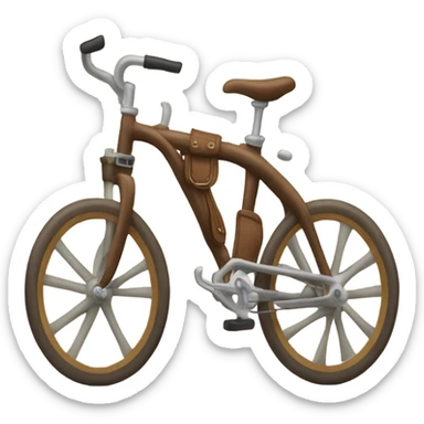 Horse riding bike sticker