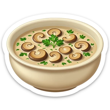 Yummy mushroom soup sticker