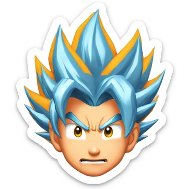 Goku ssj god sticker