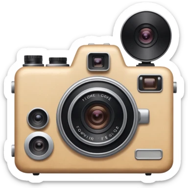 aestetic camera cottage core sticker