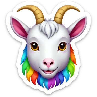 Make a Message with colorful Message is GOAT sticker