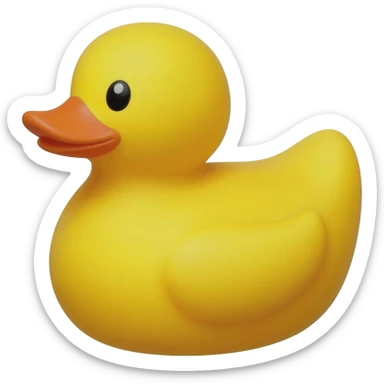Rubber duckie sticker