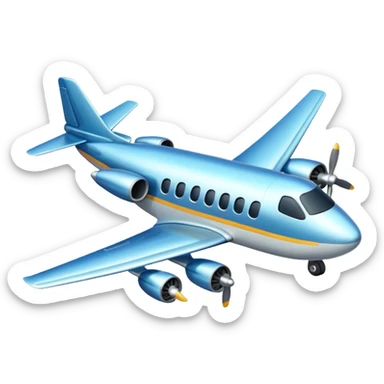travel by plane sticker