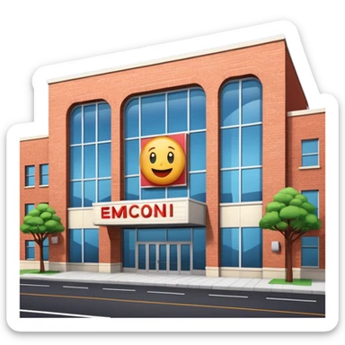 cinema hall exterior sticker