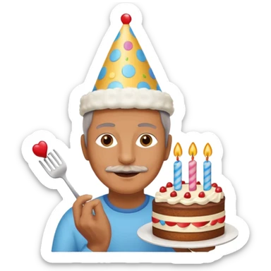 55 years old birthday 🥳 sticker