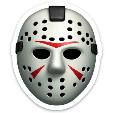 Jason vorhees mask  sticker