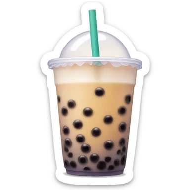 Bubble tea sticker