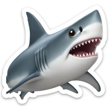 Shark with human legs  sticker