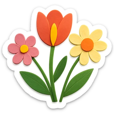 springtime flowers sticker