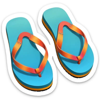 Flip flops sticker