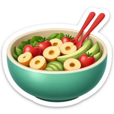 healthy bowl sticker