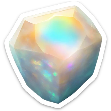 Opal stone sticker