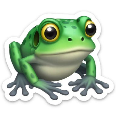 frog with zylinder sticker