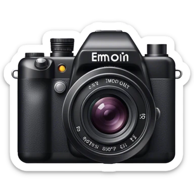 black-backed camera sticker