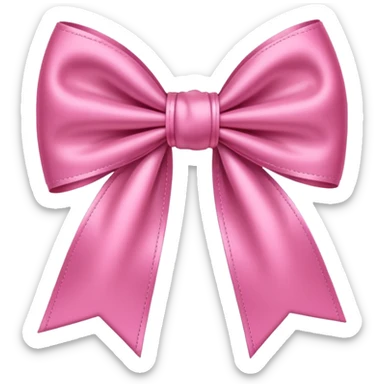 pink bow sticker