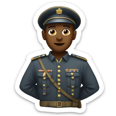 Salutierender Soldat  sticker