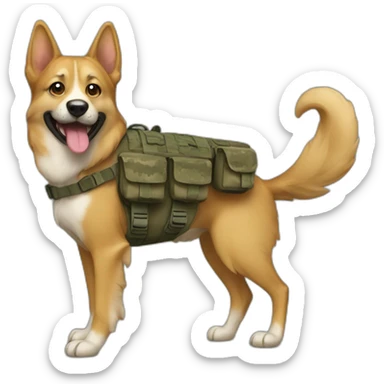Army-dog sticker