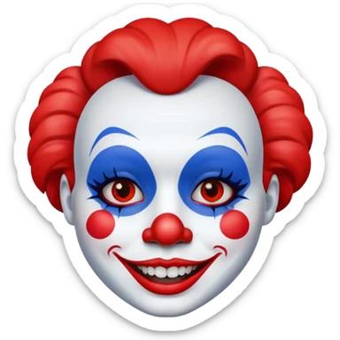 cara de payaso sticker