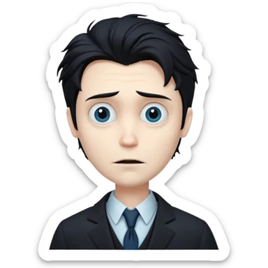 Victor Van Dort from Corpse Bride  head sticker