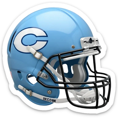 college football Carolina Blue helmet

 sticker