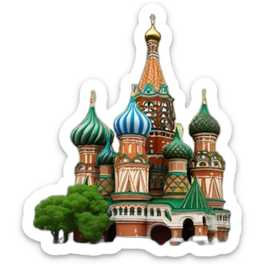 Saint basil cathedral sticker
