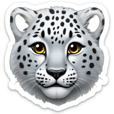 estonian snow leopard sticker