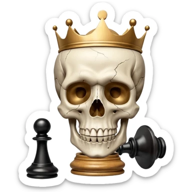 Chess. Com skull sticker