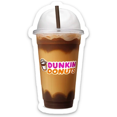 Dunkin’ Donuts iced coffee sticker