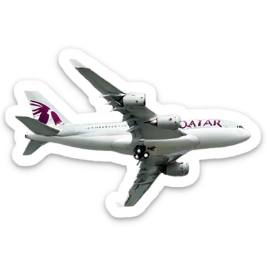 Qatar Airways air plane sticker