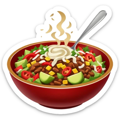 Chipotle bowl sticker