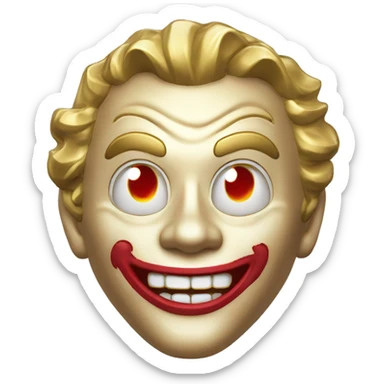 Gold Joker token sticker