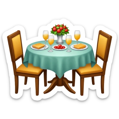 dinner table sticker