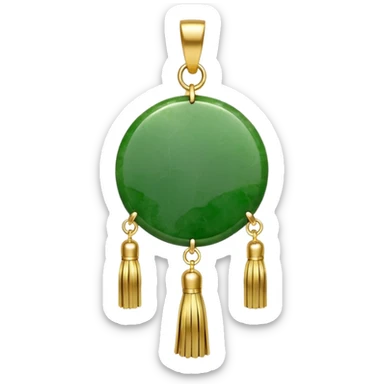 jade ade tassel pendant sticker
