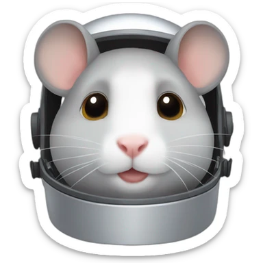 gray-hamster-fullface-helmet sticker
