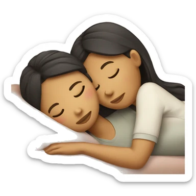Australian Filipina Couple napping sticker