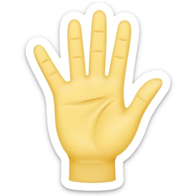 Make a YVL hand emoji doing the YVL hand signal sticker