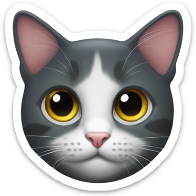 android logo gato negro  sticker