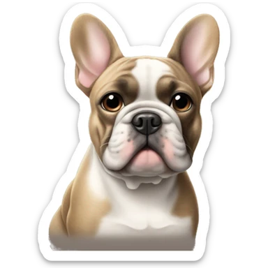 brindle french bulldog  sticker
